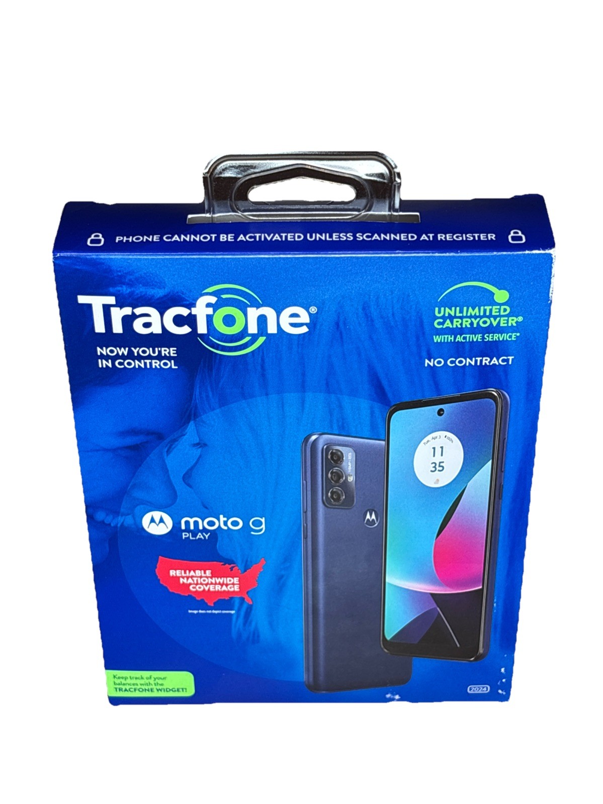 FACTORY SEALED Motorola Moto G Play 2024 32GB Prepaid Smartphone TracFone NIB