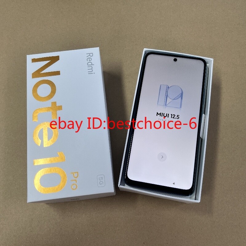 Unlocked Xiaomi Redmi Note10 Pro 5G-Dual SIM 128GB All colors New Sealed 5000mAh