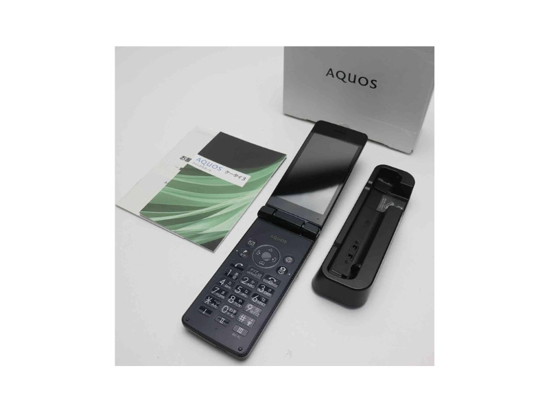 SHARP AQUOS KEITAI 3 Black 8GB 1GB RAM Factory Unlocked FlipPhone 3.4 FROM JAPAN