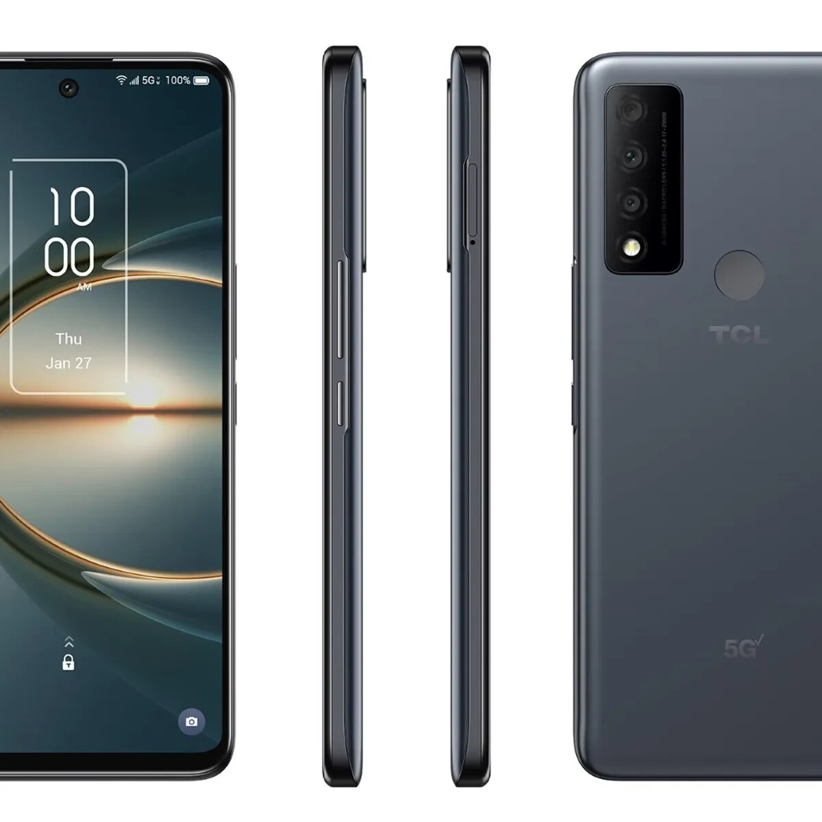 (New – Open Box) TCL 30 V 5G – 128GB – Midnight Gray (Verizon) (No Contract)