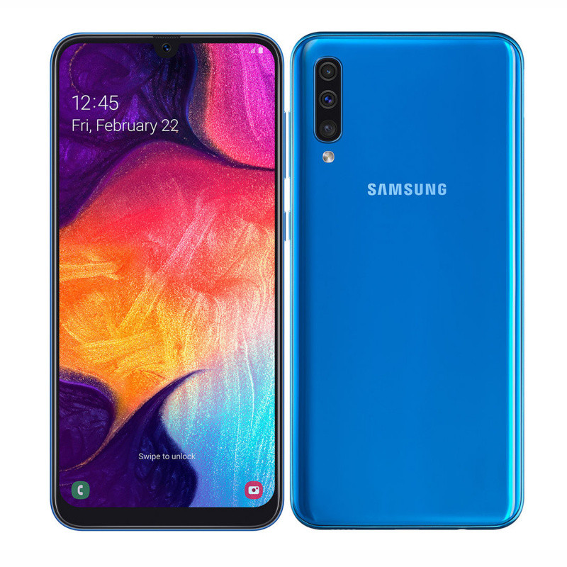 Samsung Galaxy A50 SM-A505F/DS Dual SIM 4GB+128GB ROM -New Sealed Blue Unlocked