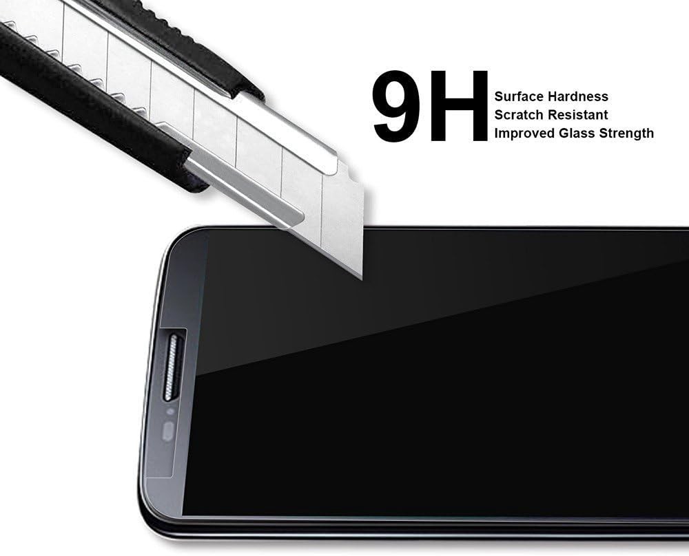 2 Pack Tempered Glass Screen Protectors for Motorola Moto G7 Power 0.33mm Anti S