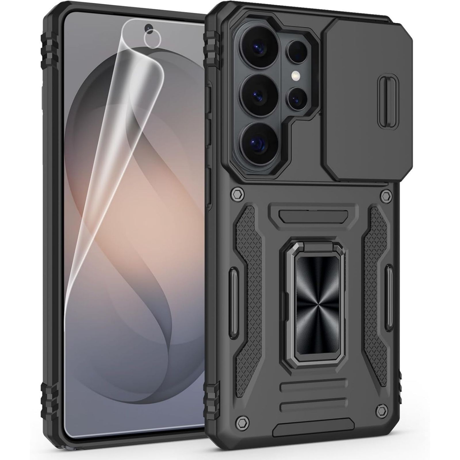 For Samsung Galaxy S26 Ultra Case w/ Military Grade Protective Cover & Kickstand