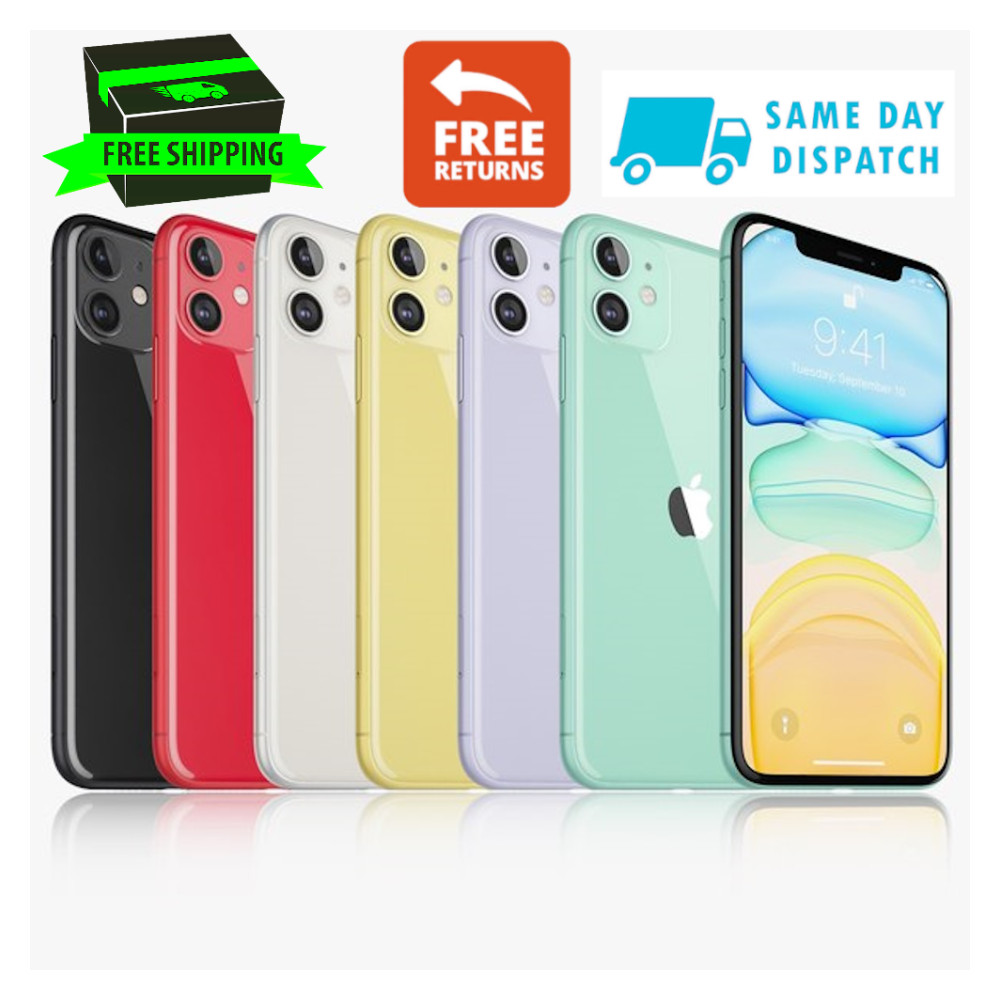 Apple iPhone 11 64GB Unlocked Green Red – Verizon, AT&T, Free Shipping & Return