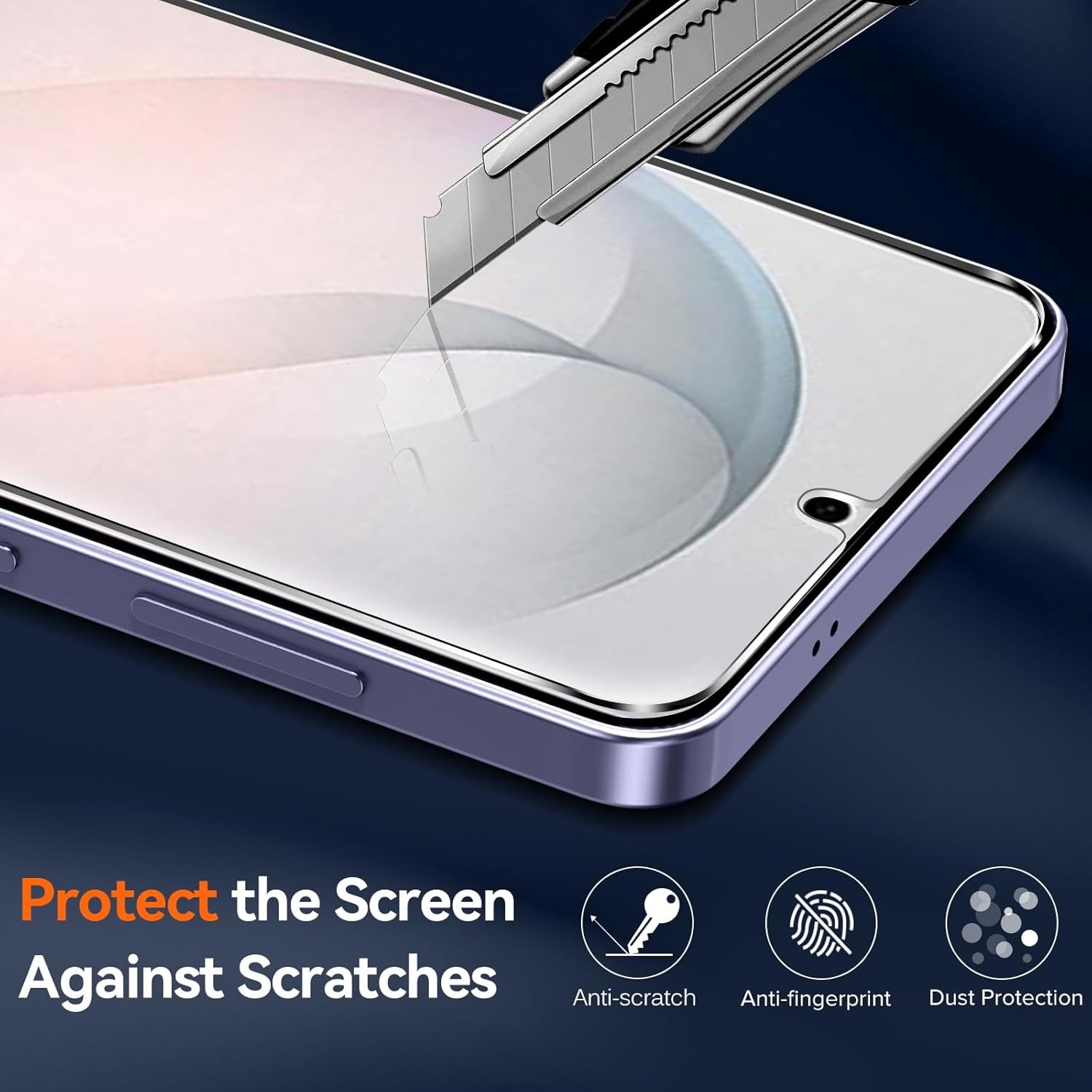 3-in-1 Case for Samsung Galaxy S26 Plus 6.7” with Tempered Glass Screen Protecto