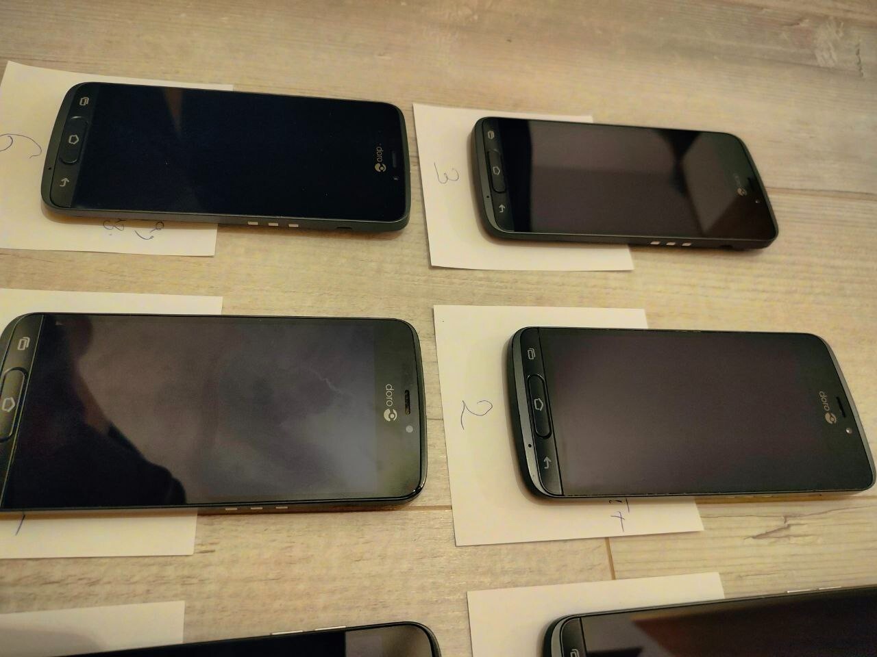 Doro 8040 / Doro DSB-0090 Lot of 6 – Smartphones for Parts / Repair – Screens OK