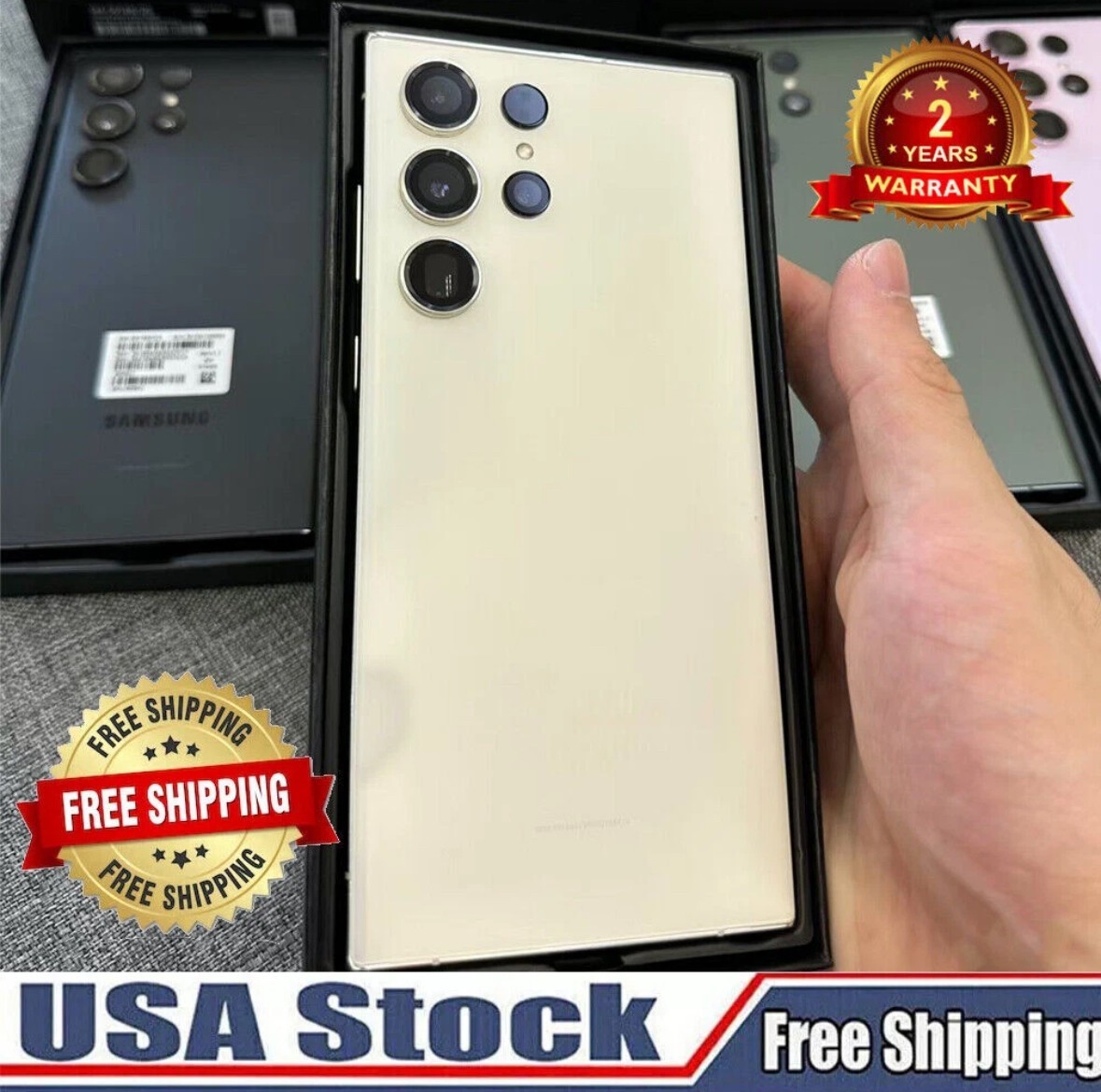 NEW SEALED Samsung Galaxy S23 Ultra S918U1 512GB+12GB GSM+CDMA Factory Unlocked