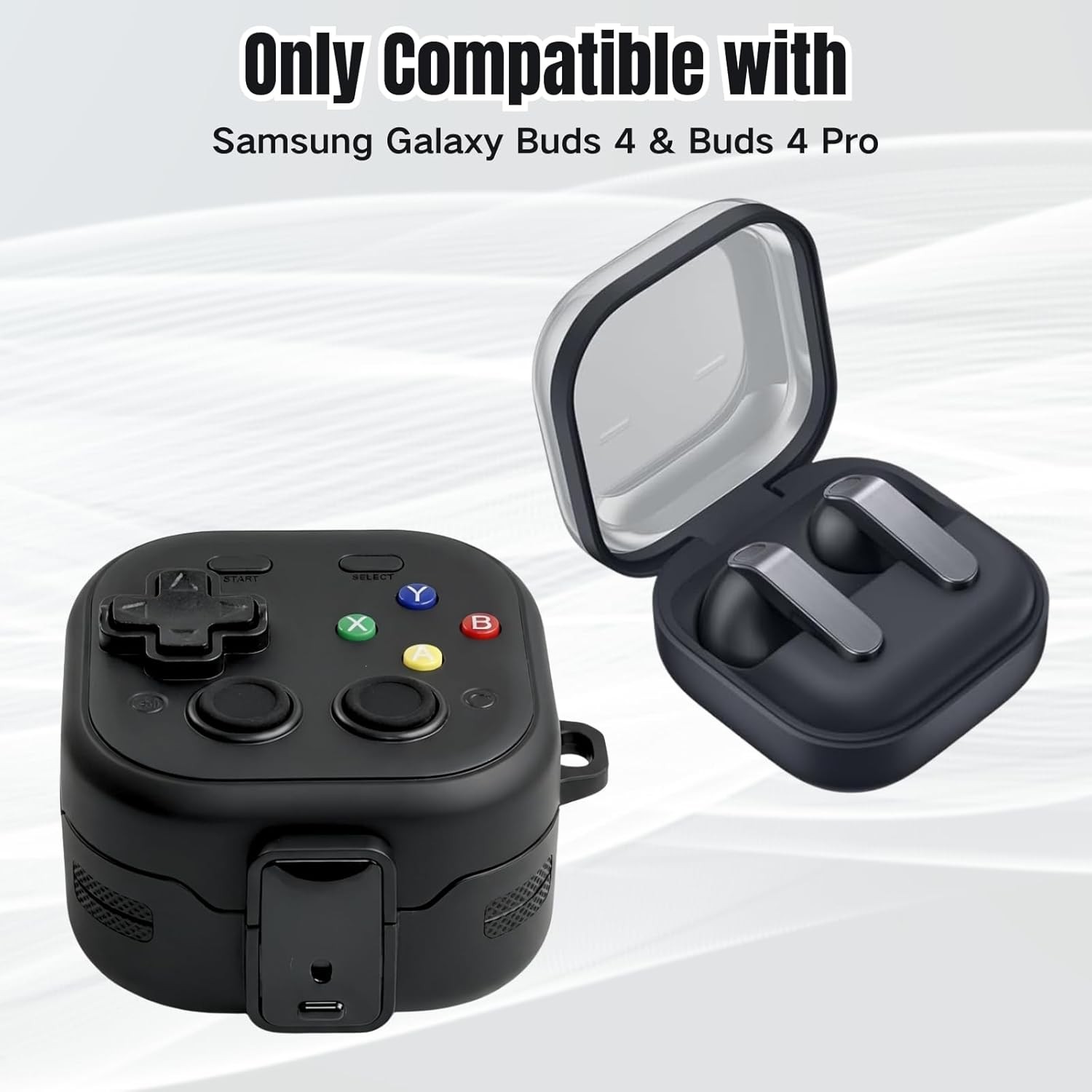 Protective Case for Samsung Galaxy Buds 4 & Buds 4 Pro, Rugged Hard Shell Cover