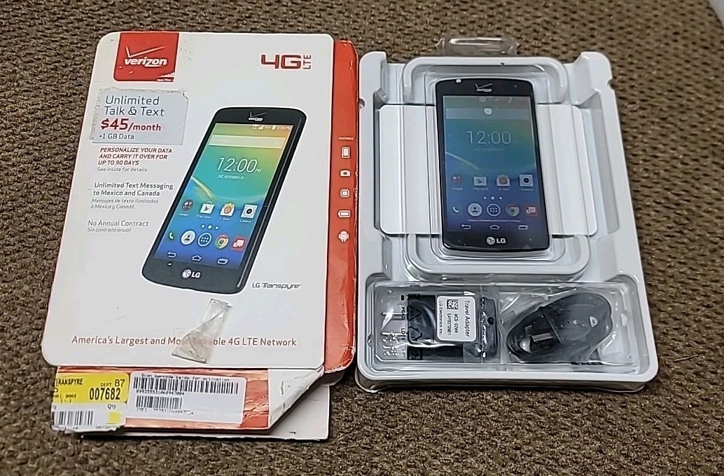 LG Optimus Zone 3 VS425PP Verizon Wireless Prepaid Smartphone 4.5″ 4G LTE Black