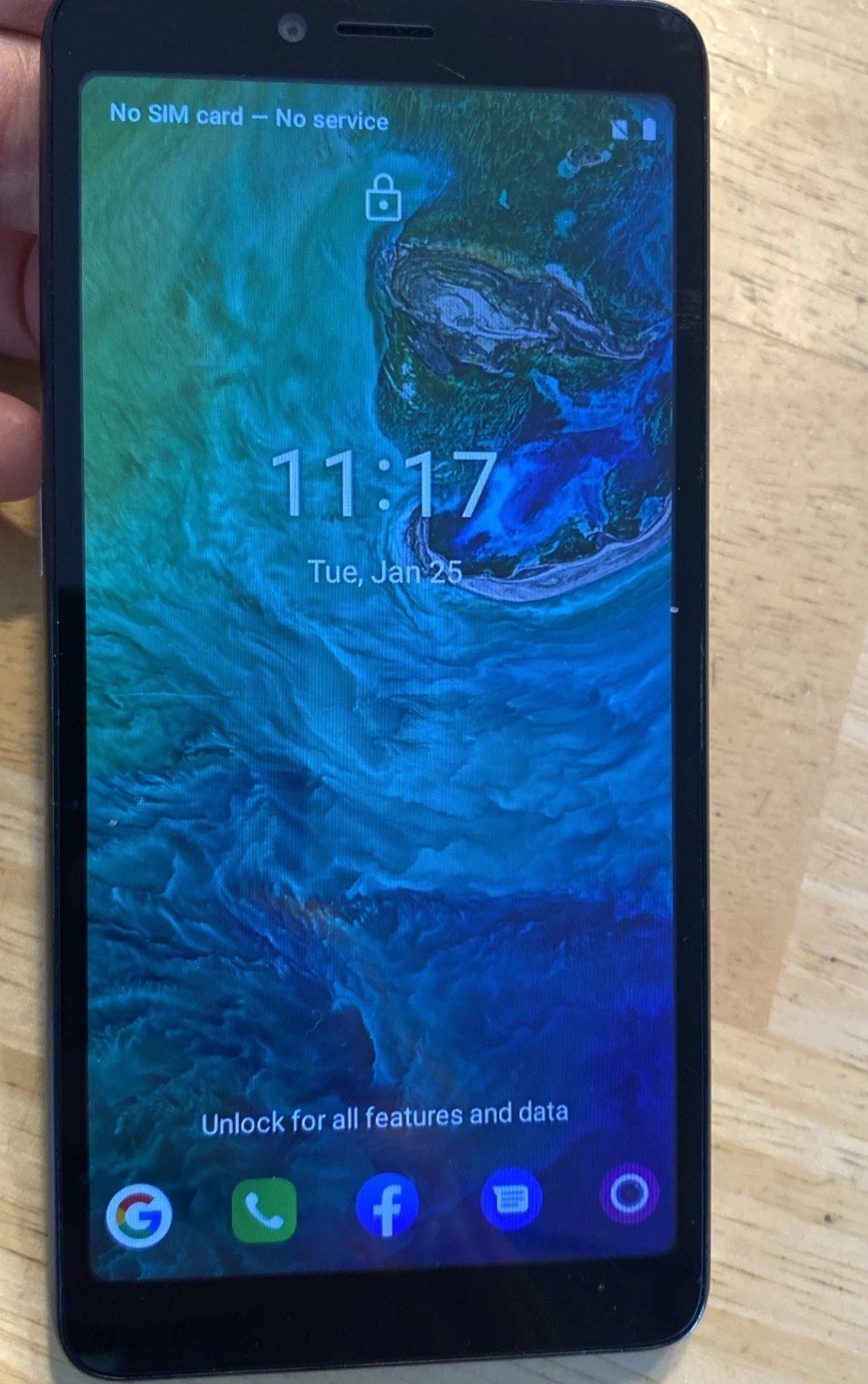 TCL Tracfone Smartphone Locked No Sim Card As Is. No Returns