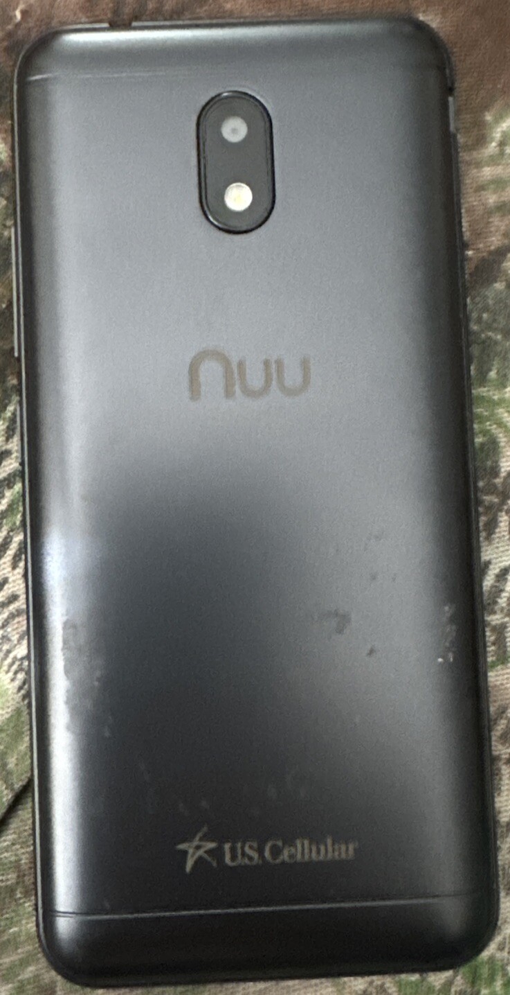 NUU A6L-C (US Cellular) Black Smartphone 8GB Fast Ship Very Good Used 8.1.0 IOS