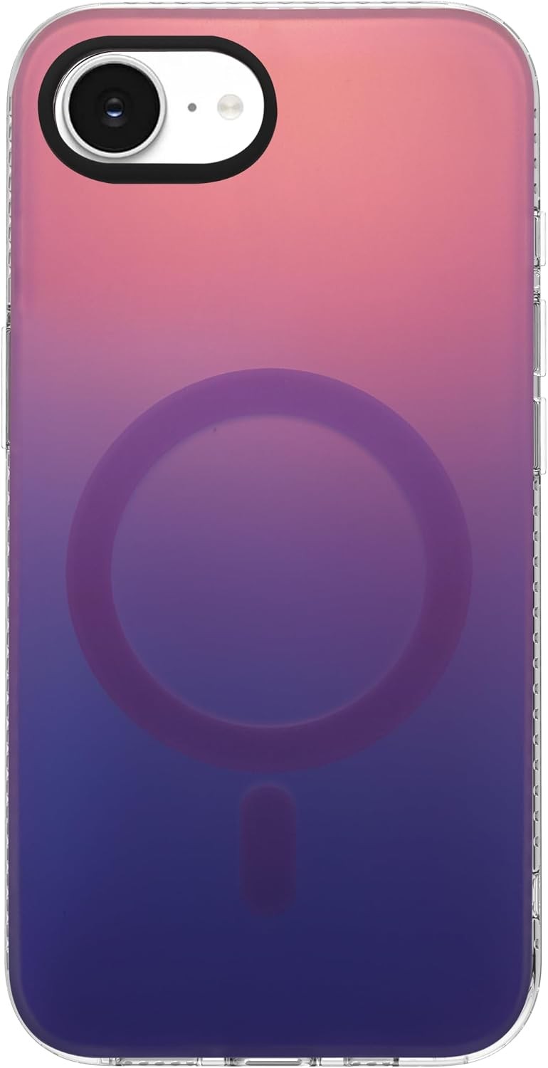 1. For iPhone 17e 16e Phone Case – Purple Ombre – Ultra-Slim Shockproof Bumper