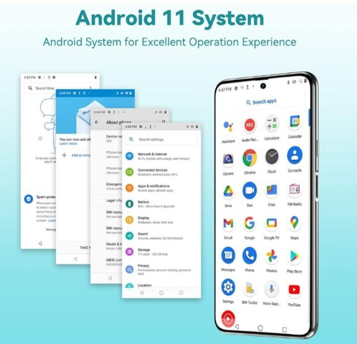 CUBOT X50 Smartphone Quad camera, NEW and CHEAP