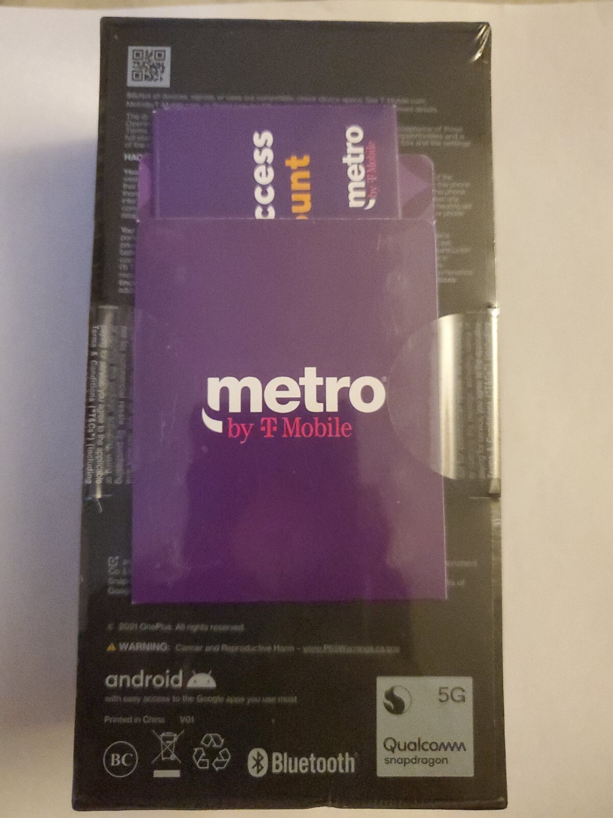 OnePlus Nord N200 5G 64GB (Metro-by Tmobile) Quantum Blue 6.49″ Phone New Sealed