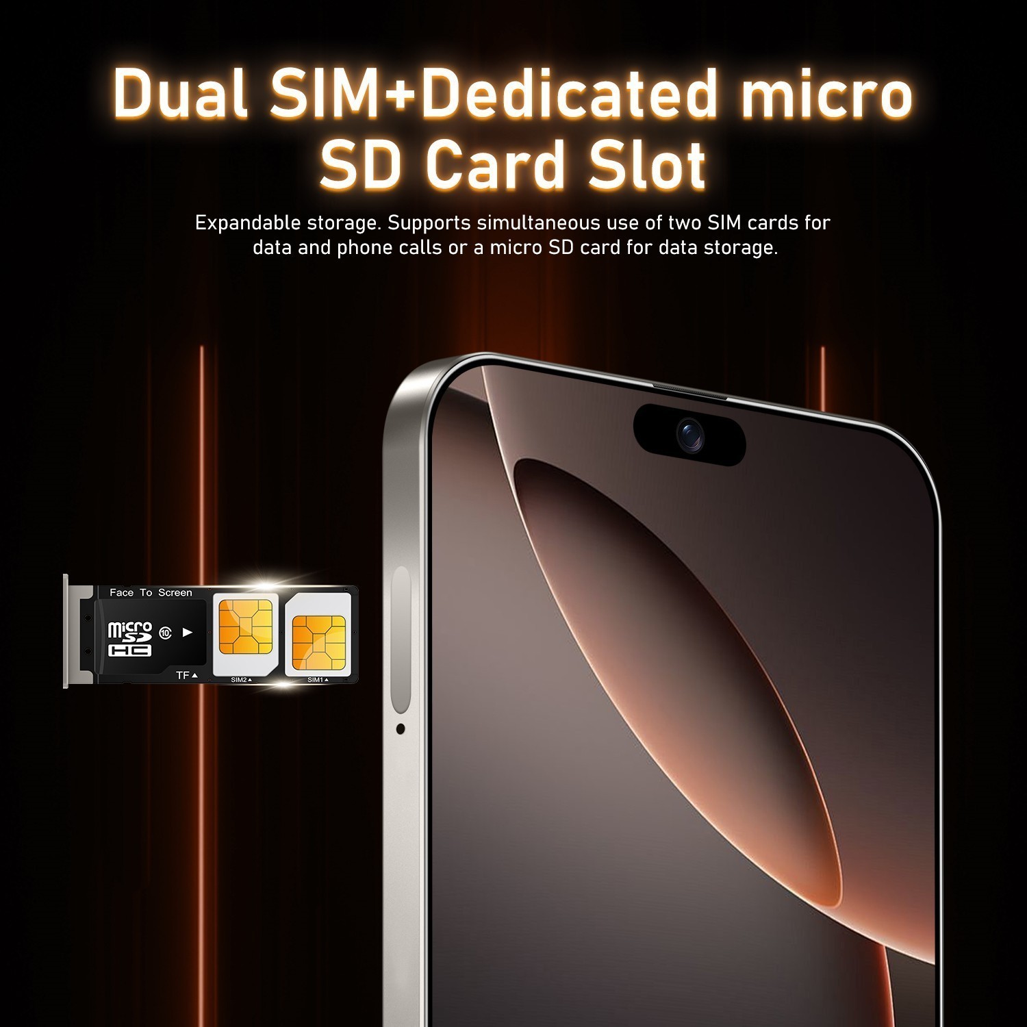 Unlocked G16 Pro Max 5G Cell Phone 128GB Dual SIM Smartphone Android 15