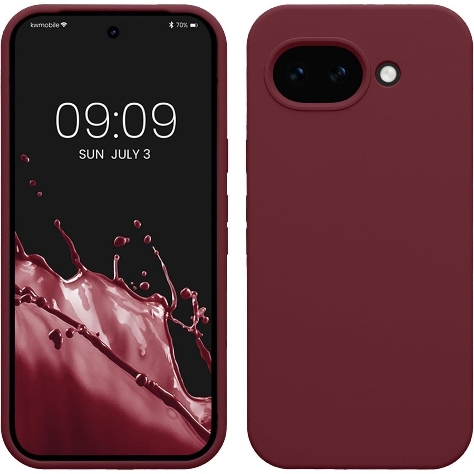 Google Pixel 10a Case – TPU Silicone Phone Cover with Soft Finish – Bordeaux Vio