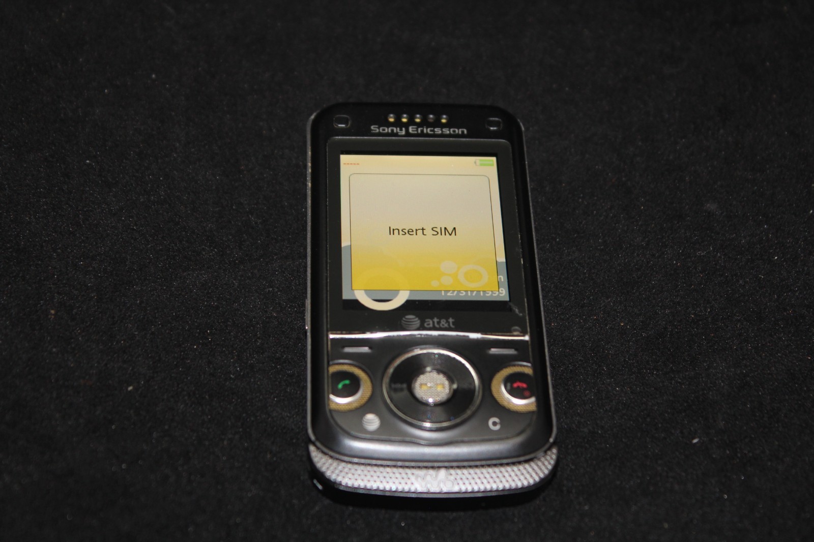 Sony Ericsson W760a (Yellow) AT&T Cell Phone – Tested Working