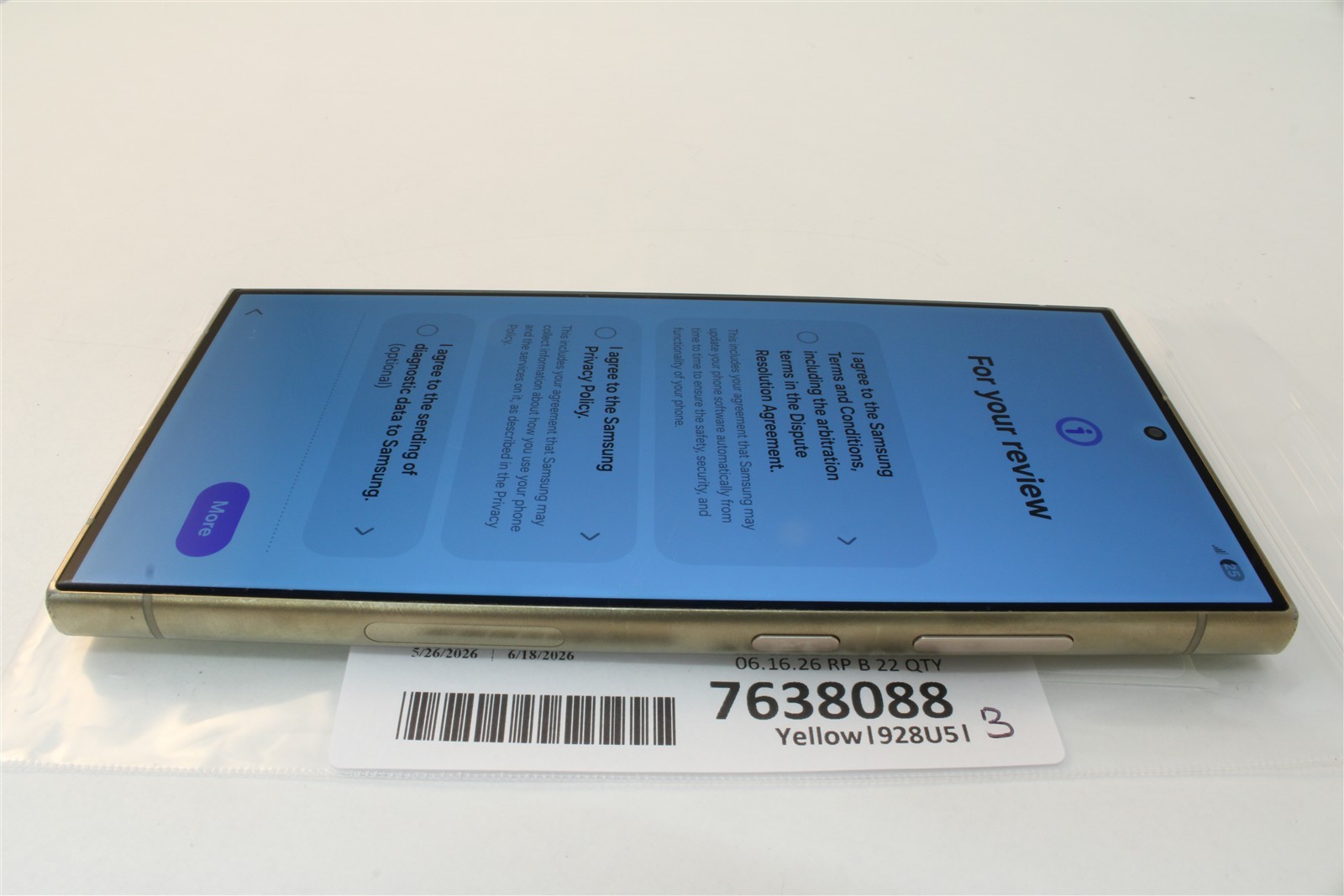 Samsung Galaxy S24 Ultra 512GB Yellow Unlocked AT&T T-Mobile Verizon GSM 7638088