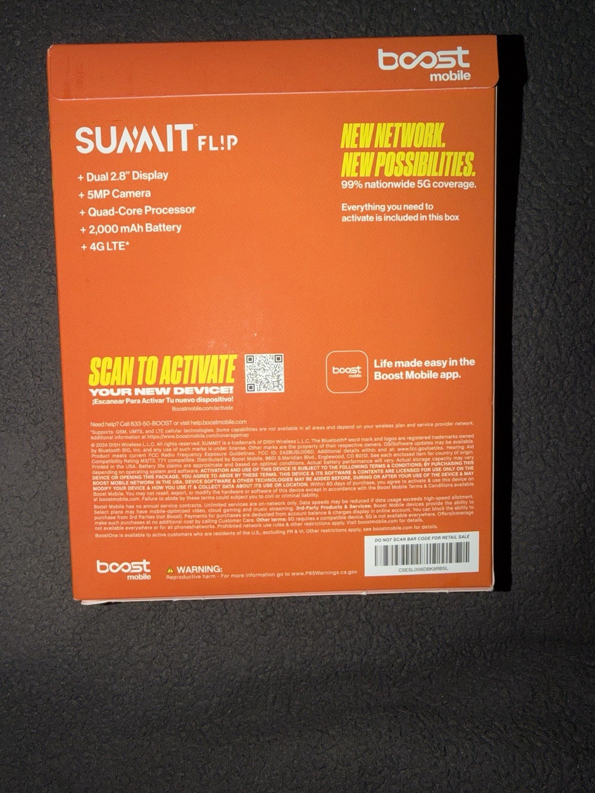 Summit Flip 2.8” 8GB RAM 4G 1.5GHz