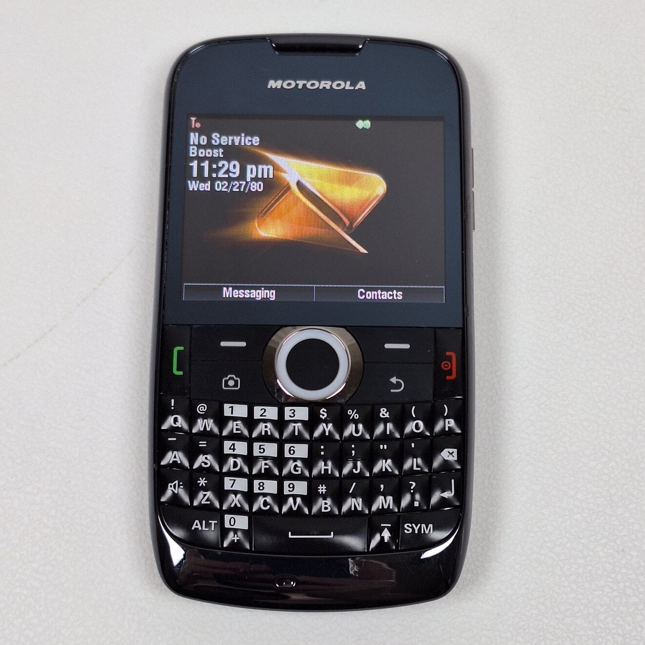 Motorola Theory WX430 Black QWERTY Keyboard Phone (Boost Mobile)