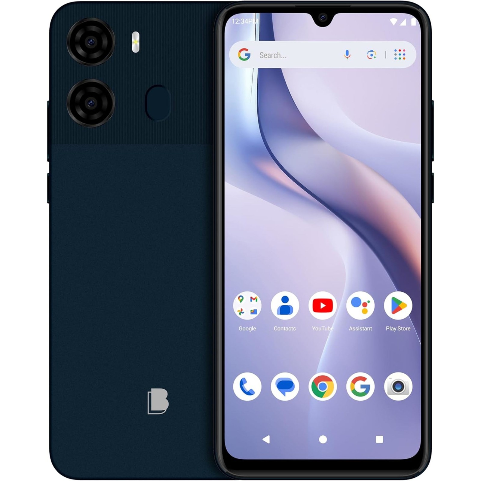 BLU K2 K0210WW 64GB GSM Unlocked Android Smartphone – Black-Blue