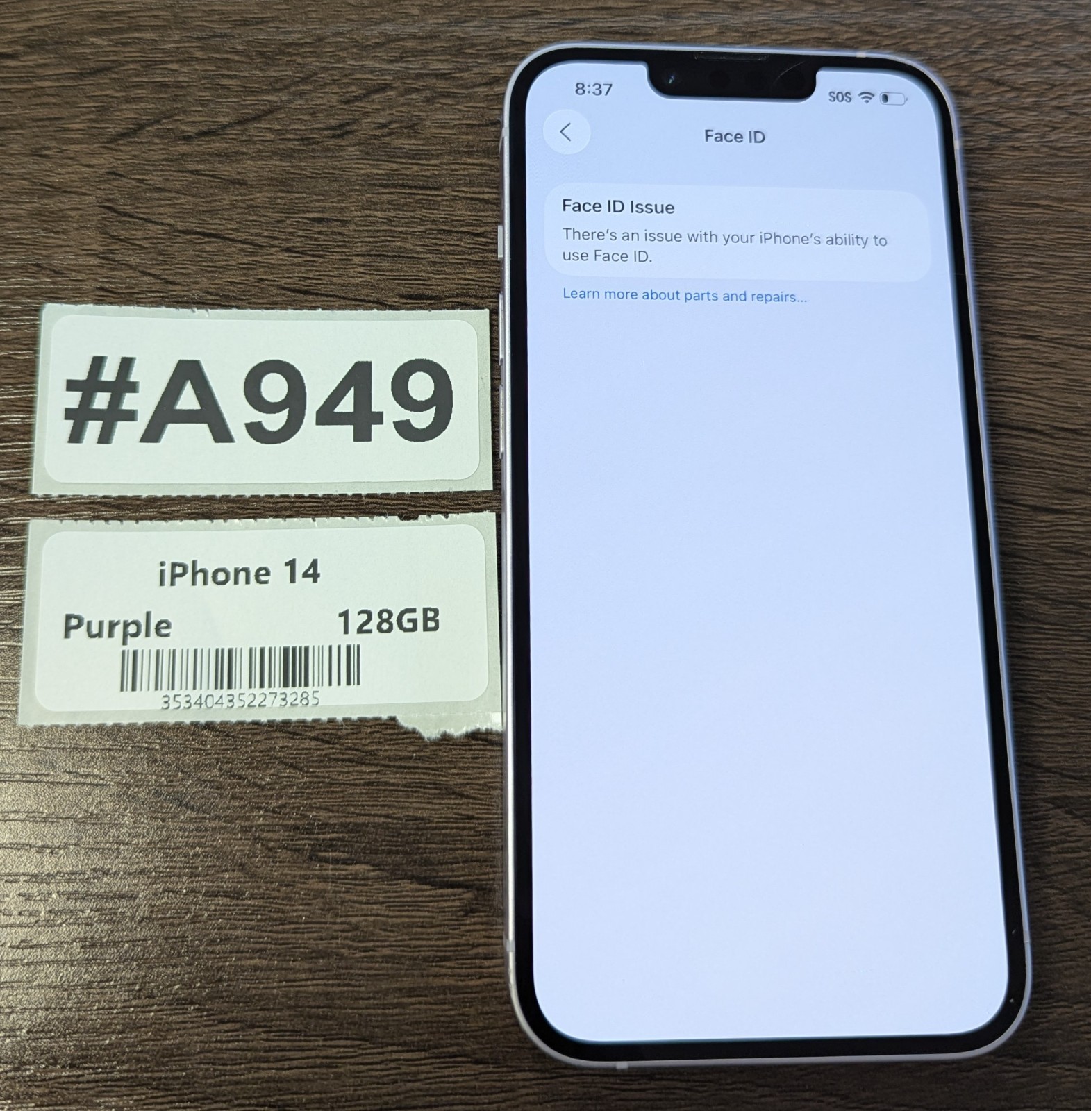 Apple iPhone 14 128GB Purple – Unlocked – Read Seller Notes