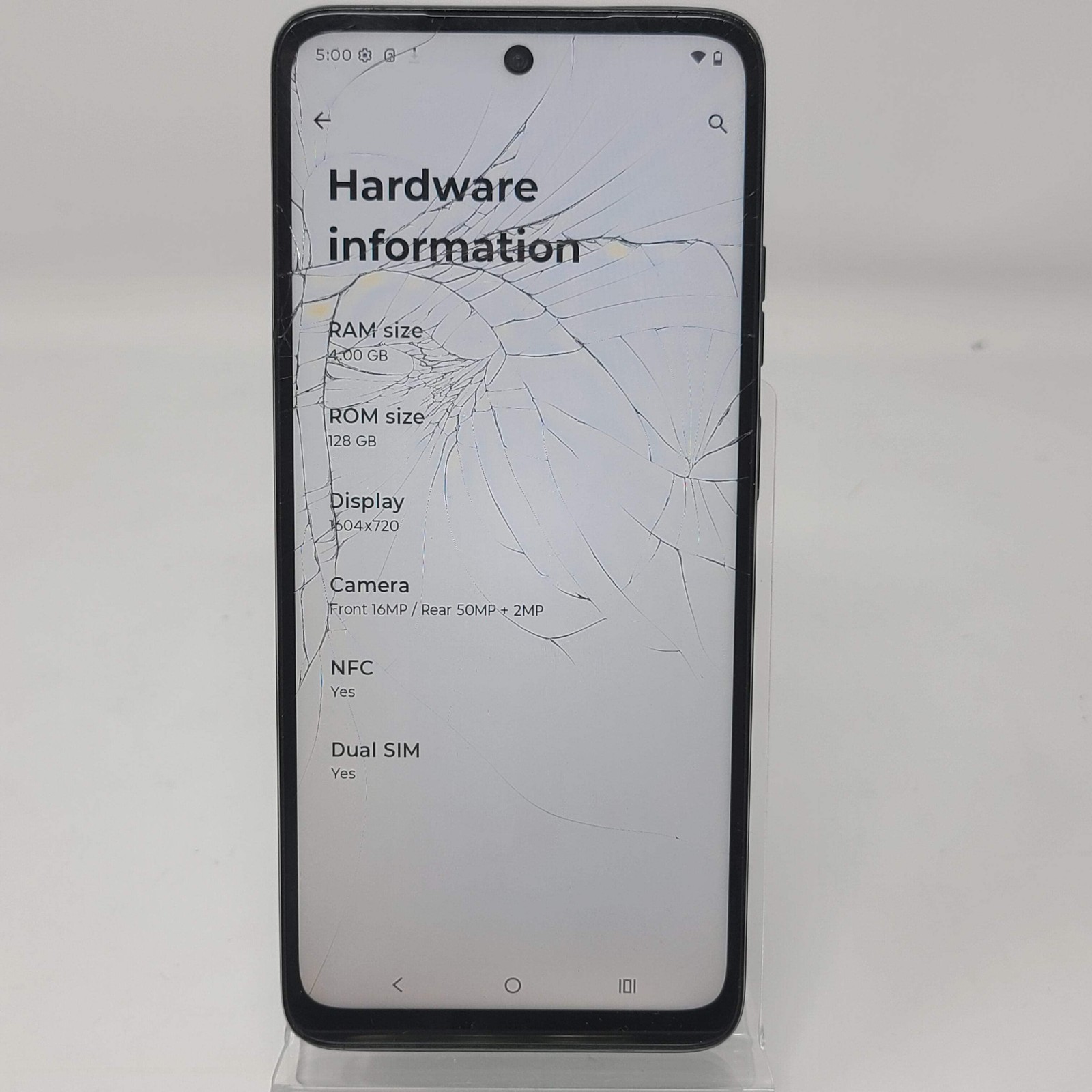 Broken Motorola Moto G (2025) XT2513-1 Black 128GB 4GB /Cracked Screen
