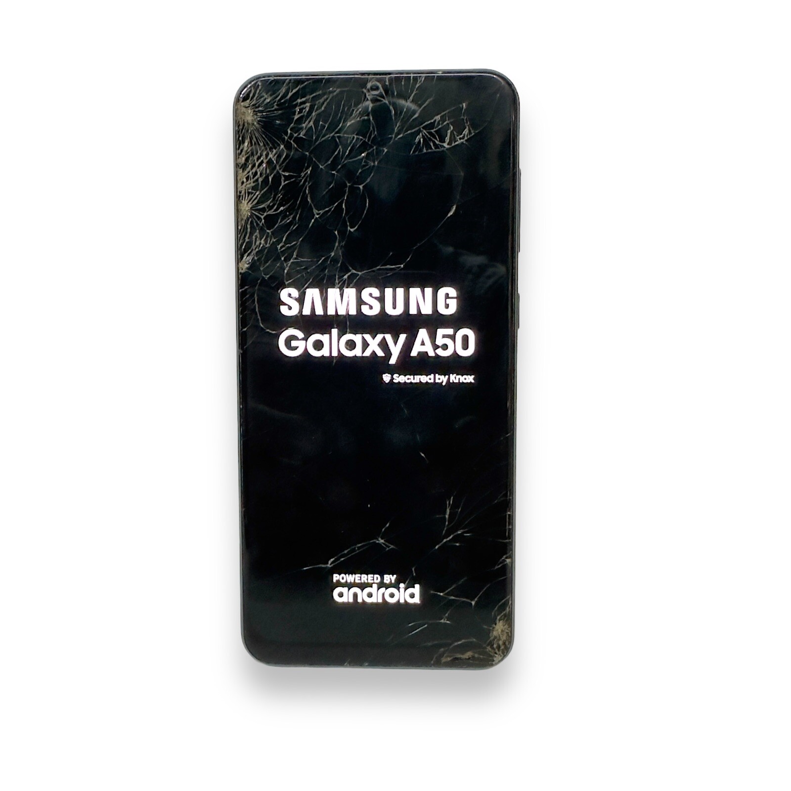 Samsung Galaxy A50 SM-A505U – Black, Cracked Screen, Untested , For Part
