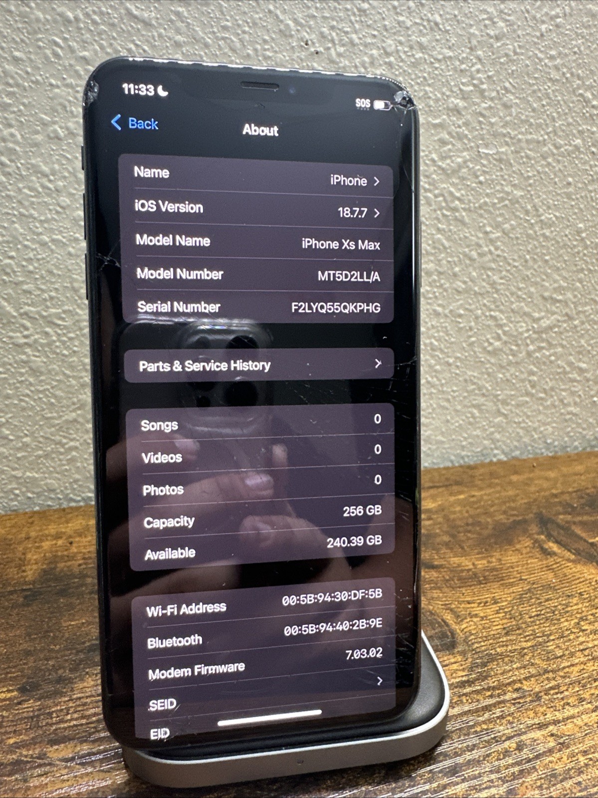 Apple iPhone XS Max 256GB Space Gray A1921 – T-Mobile Locked
