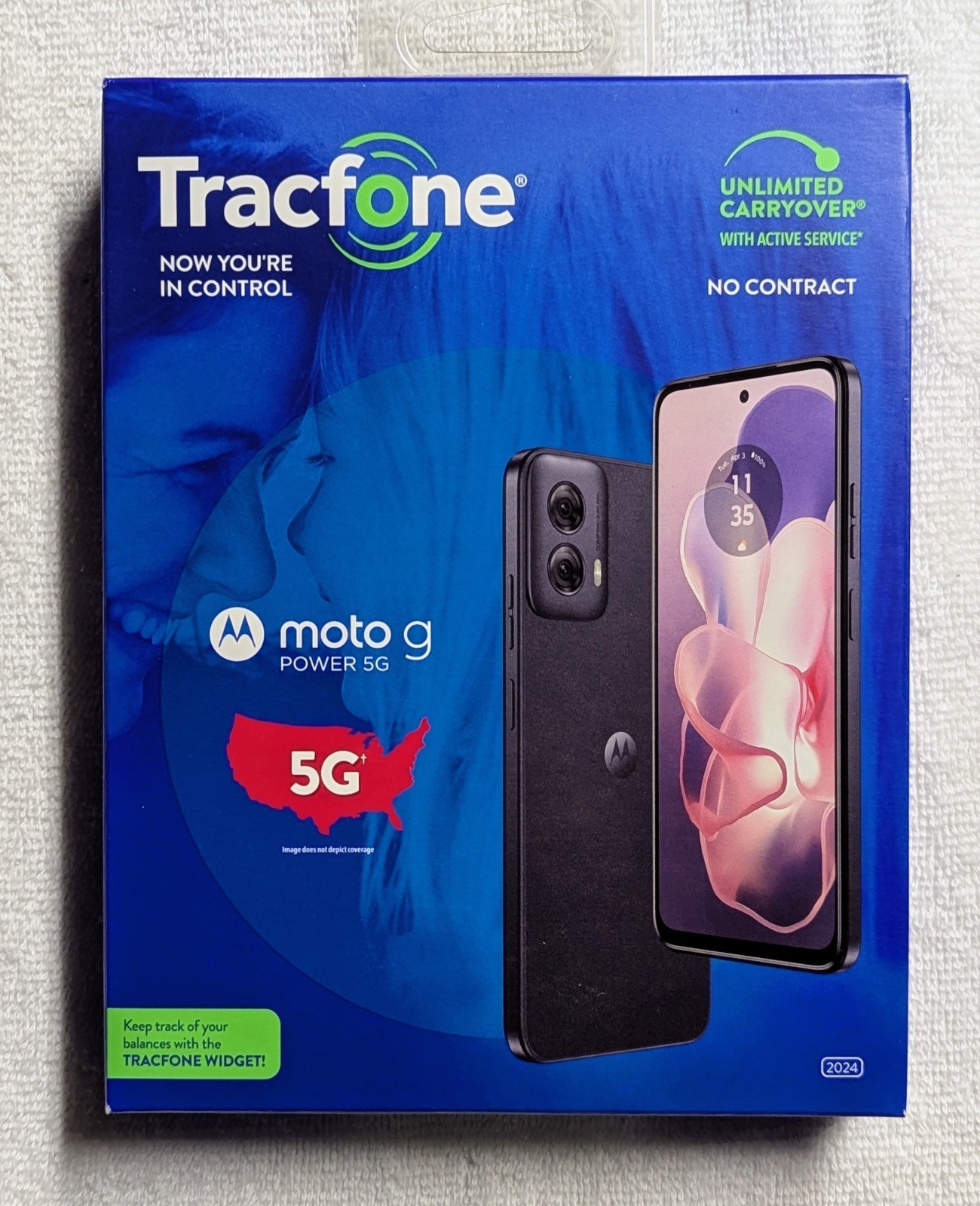 Moto G Power 5G 2024 6.7″ 8GB/128GB + 1 Year Tracfone Plan 1500 Min/Text/1.5 GB