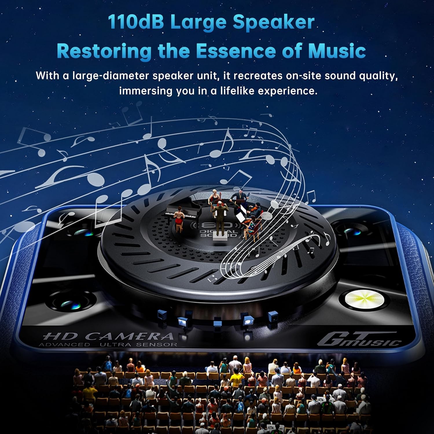 OUKITEL C60 Cell Phone Android 15 10000mAh 16GB+128GB 4G 6.9″ HD+ Smartphone