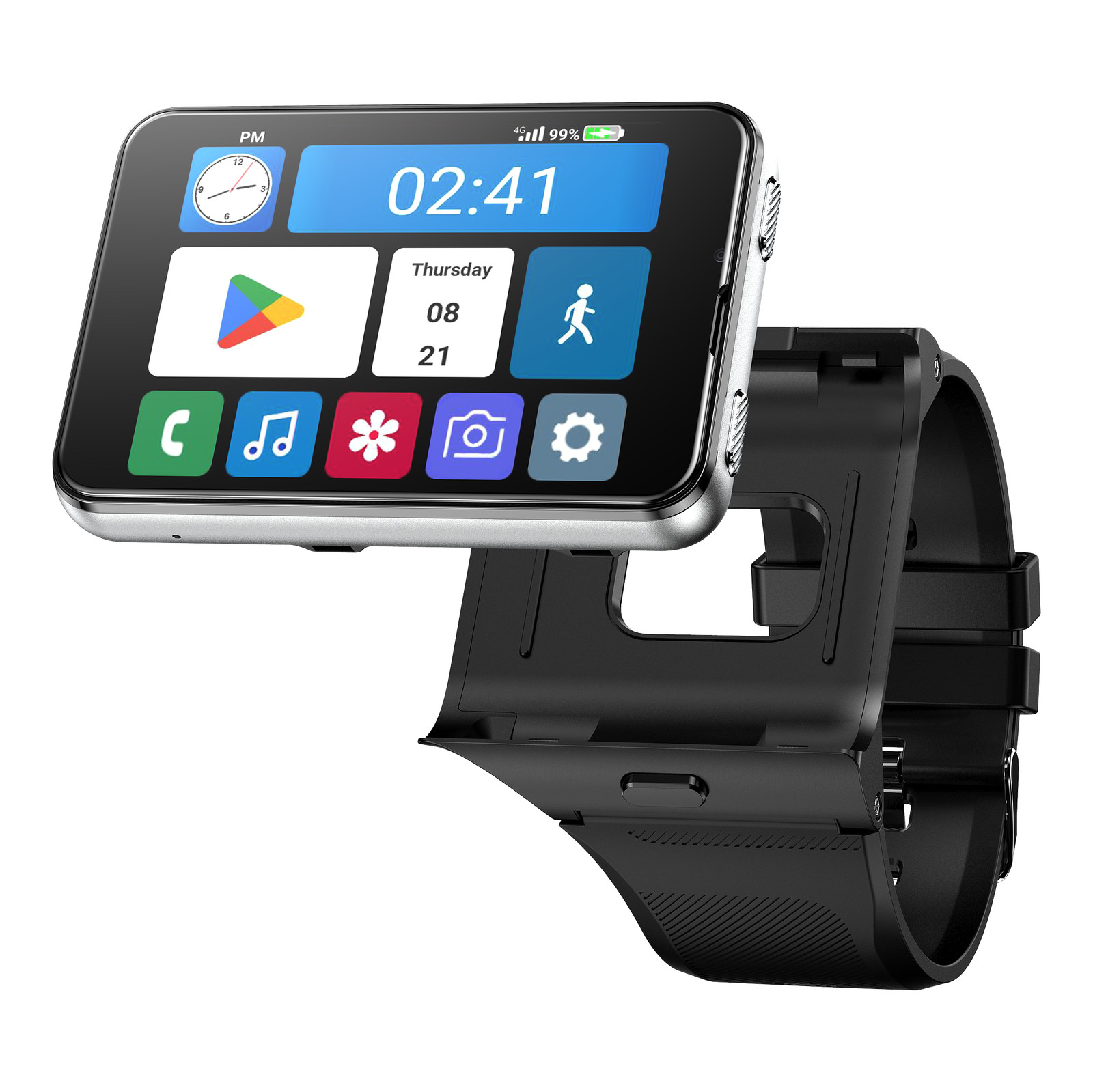 2.88″ Larger Screen 4G Smart Watch Android 11 Dual Camera WIFI GPS SIM Support