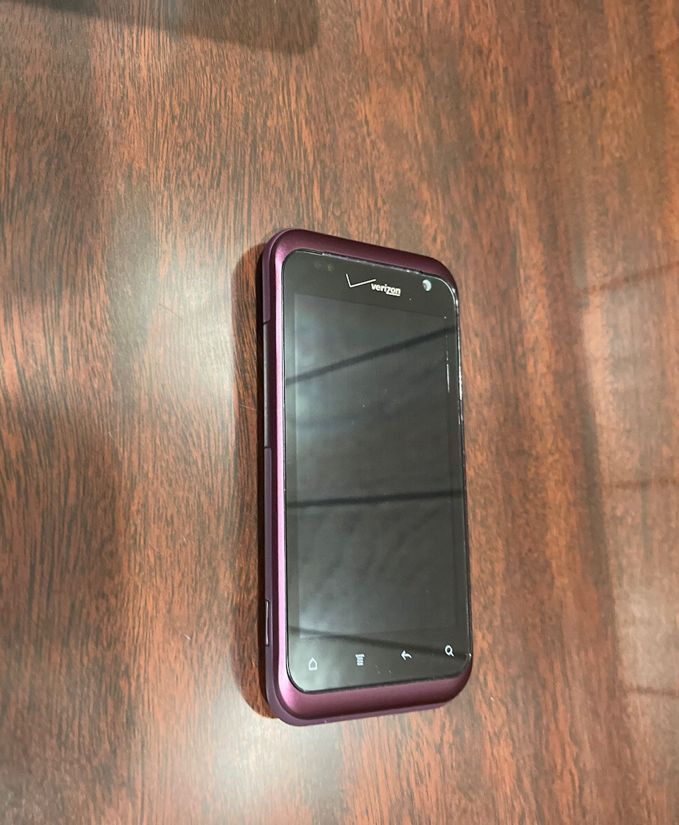HTC Rhyme ADR6330 Verizon 3G CDMA Smartphone Plum 768MB Working