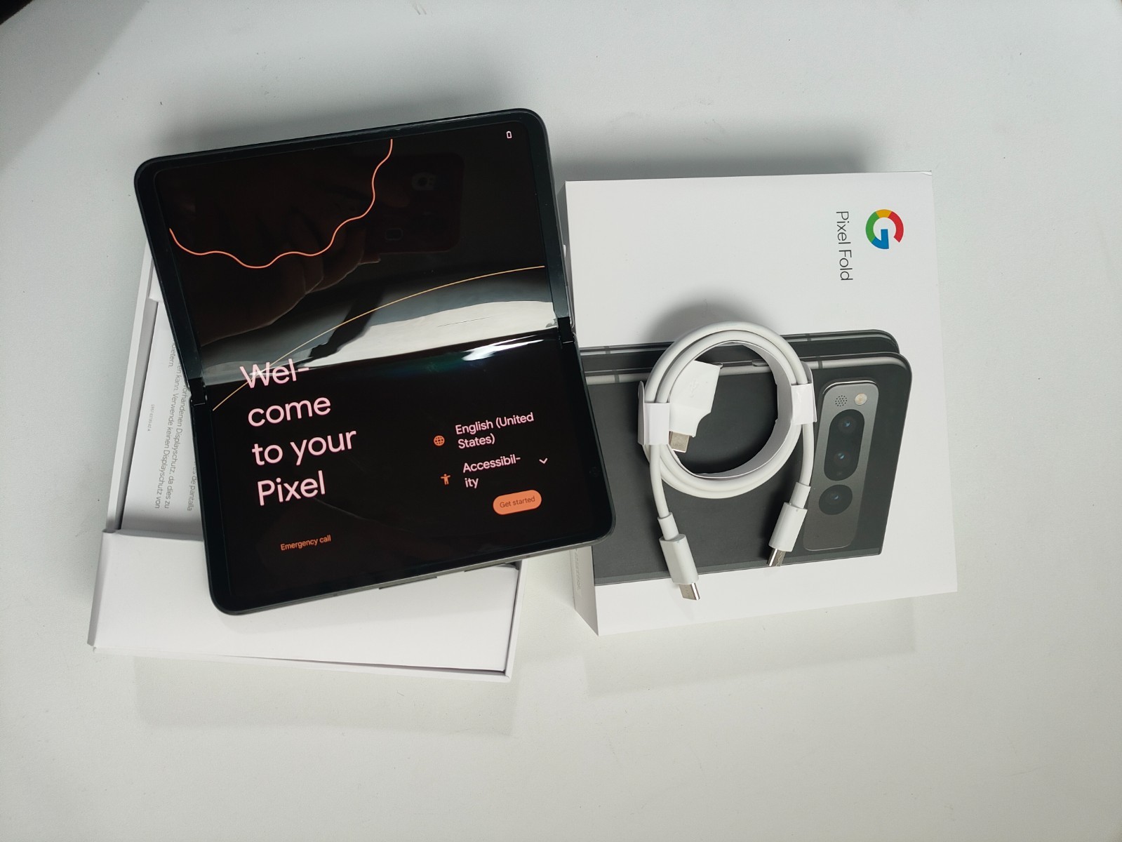 NEW Google Pixel Fold (2023) Unlocked 5G 48MP 256GB 512GB Foldable Android Phone
