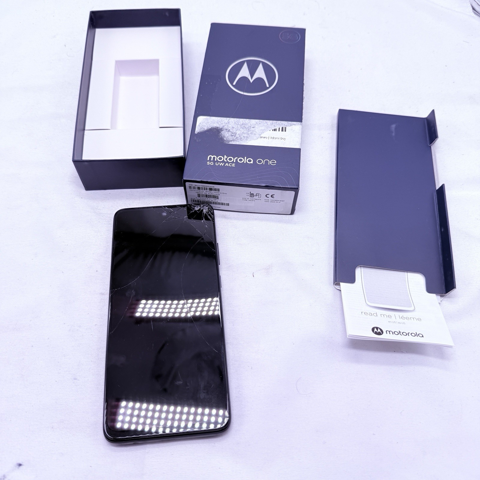 Motorola One 5G Ace UW 64GB Volcanic Gray (READ DESCRIPTION) PARTS