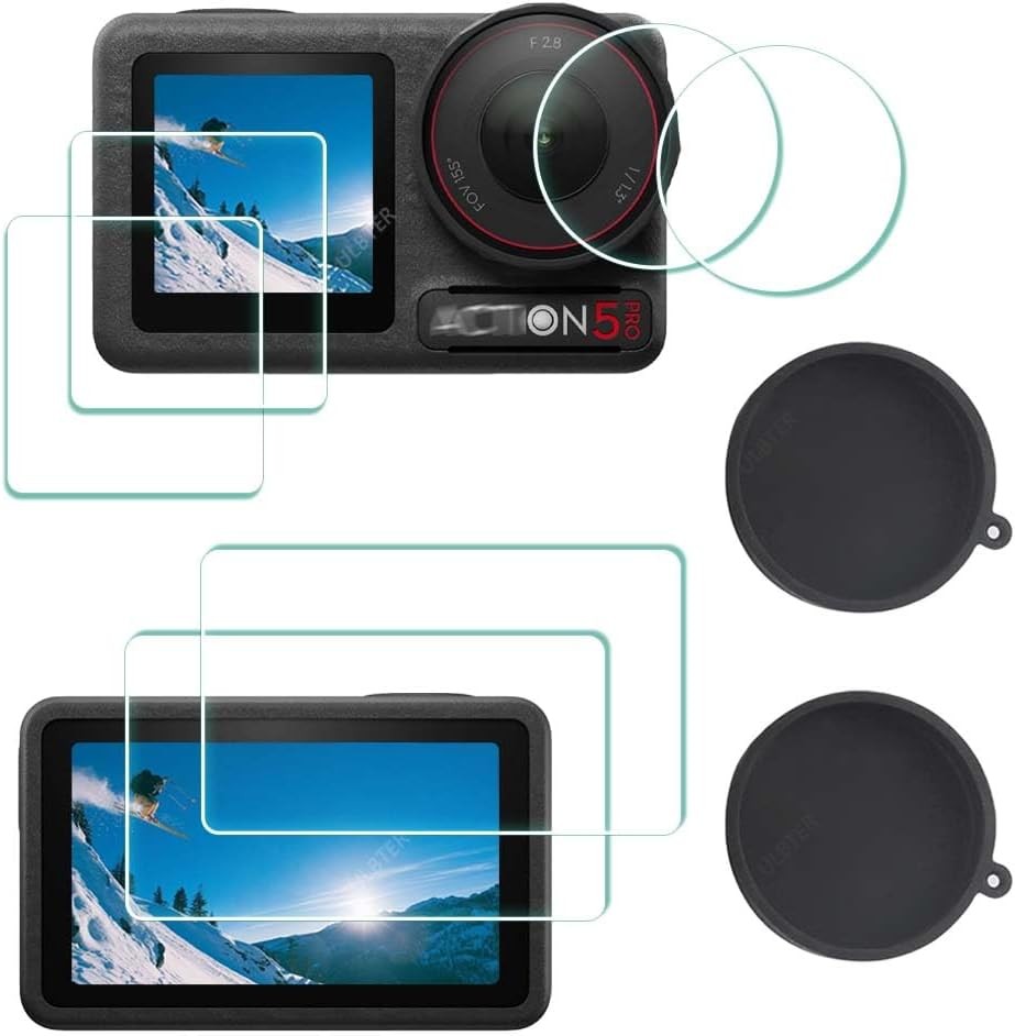 0.3mm 9H Tempered Glass Screen Protector for DJI OSMO Action 5 Pro Camera