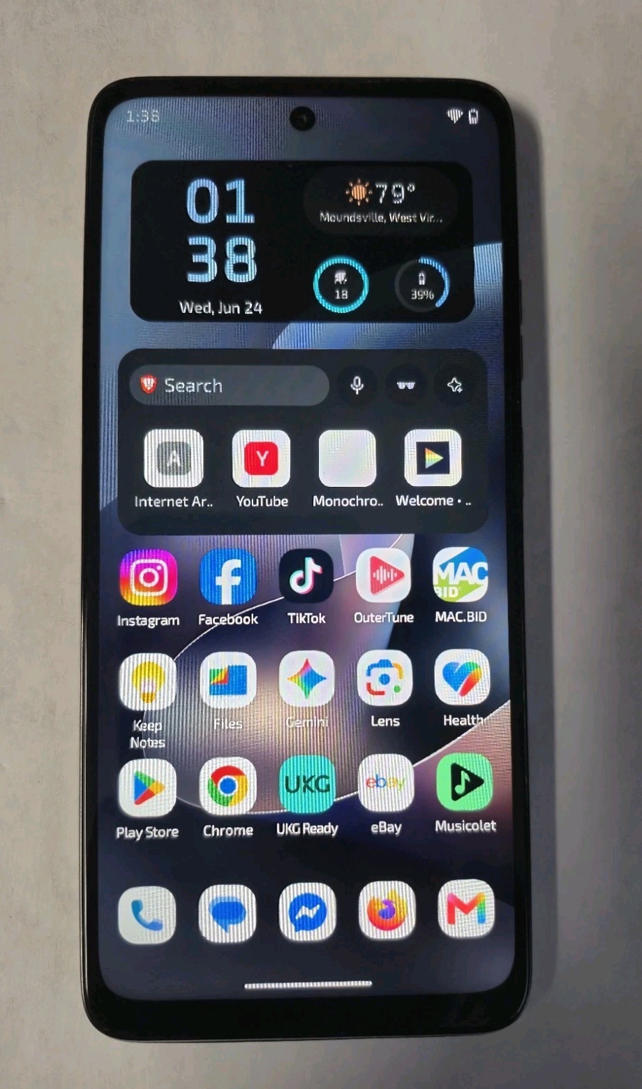 Motorola Moto G Play 5G (2026) XT2613-3 128 GB, 6.7″ – At&t Prepaid Smartphone