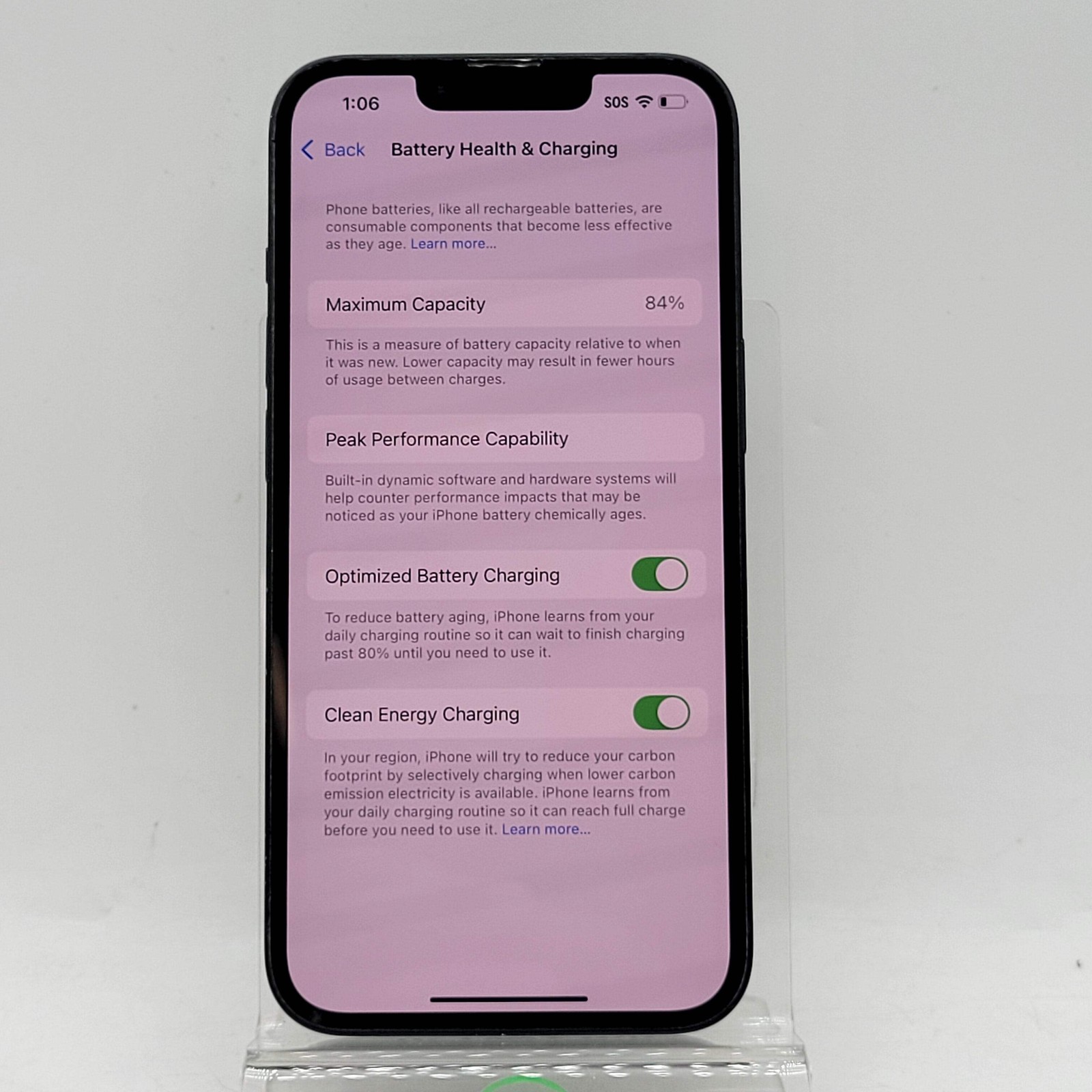 Unlocked Apple iPhone 14 128GB 18.6 Midnight MPUA3LL/A