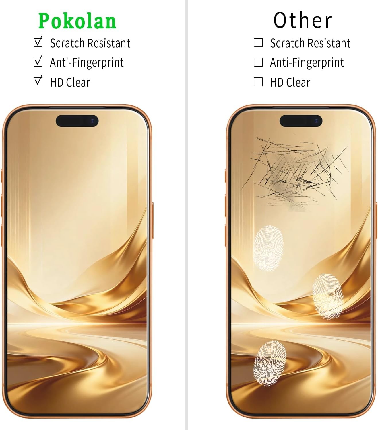 3 Pack Screen Protector for iPhone 17 Pro Max, Anti Scratch & Bubble Free, HD Cl
