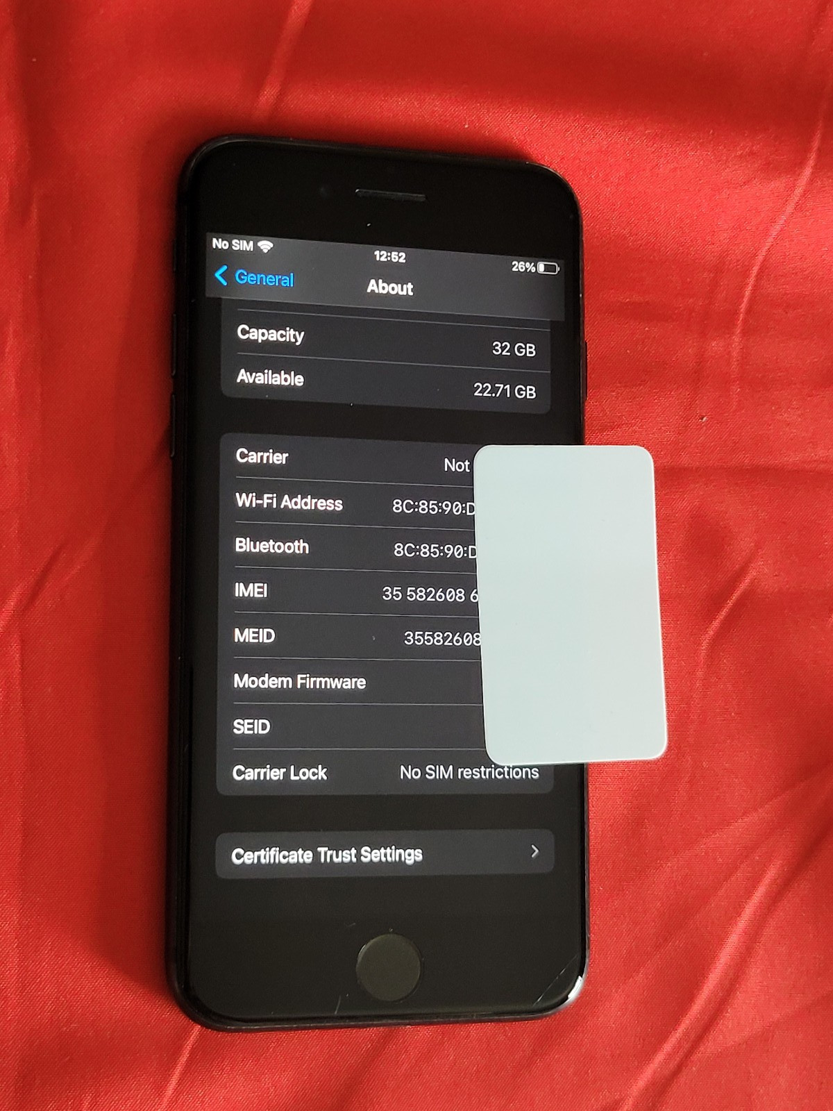 Apple iPhone 7 A1660 32GB Unlocked BHealth 85 Working Cond See Photos AS IS