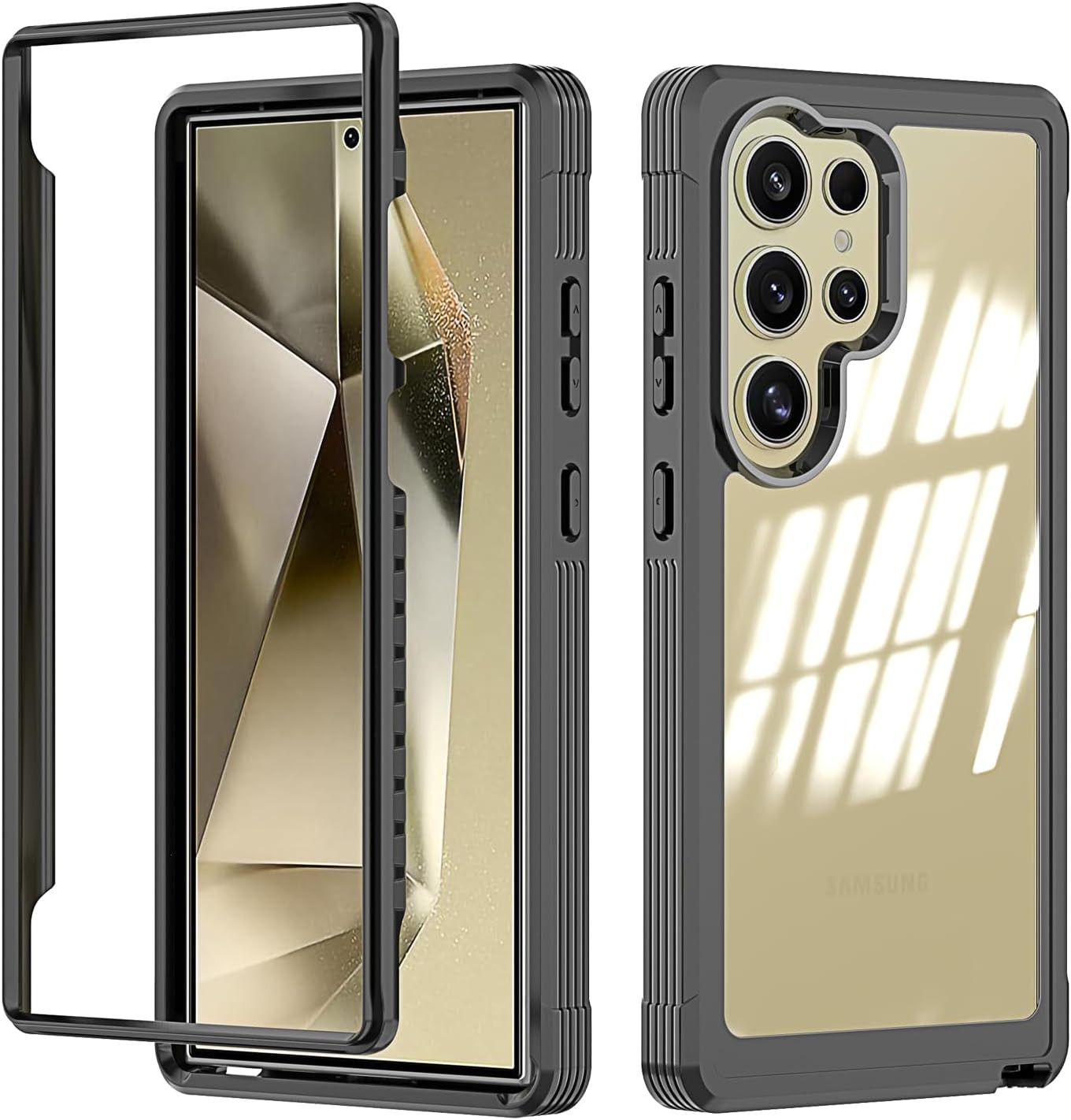 Galaxy S24 Ultra Case, [Military Grade Protection][Non-Slip] 2-in-1 Full Body Co