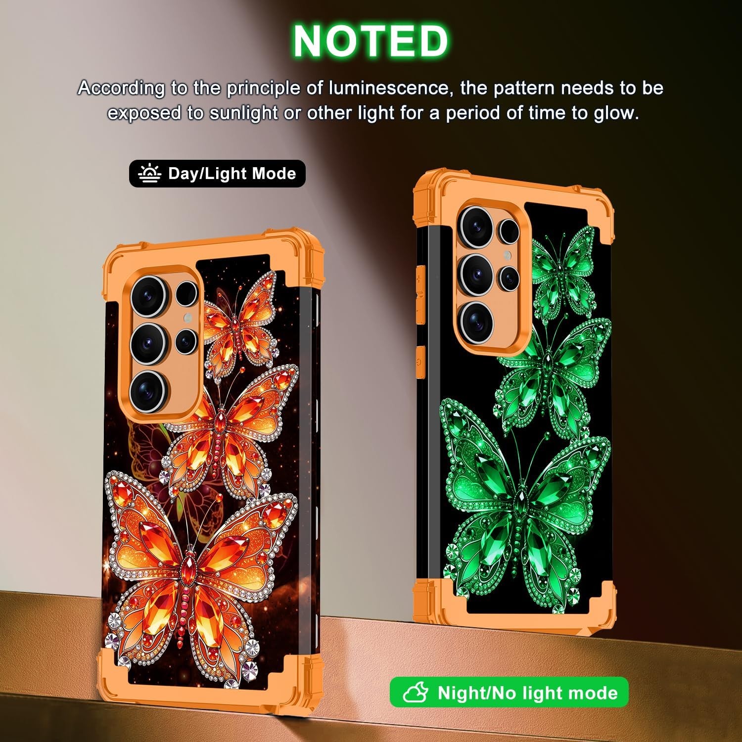Galaxy S24 Ultra Case, Three Layer Heavy Duty Shockproof Protection Hard Plastic