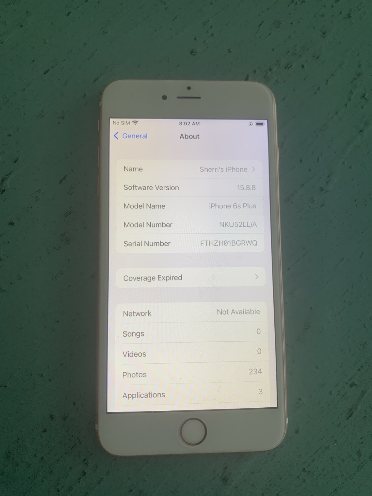 Apple iPhone 6s Plus – 32GB – Rose Gold A1687 Good Condition