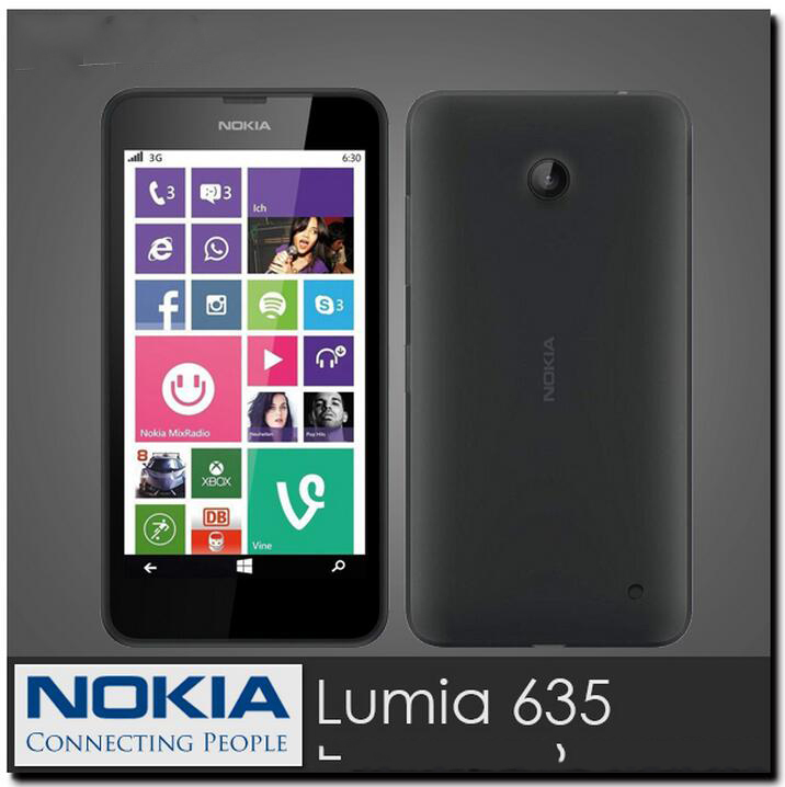 Original Nokia Lumia 635 Windows Quad Core 8GB ROM 3G WIFI GPS Cellphone