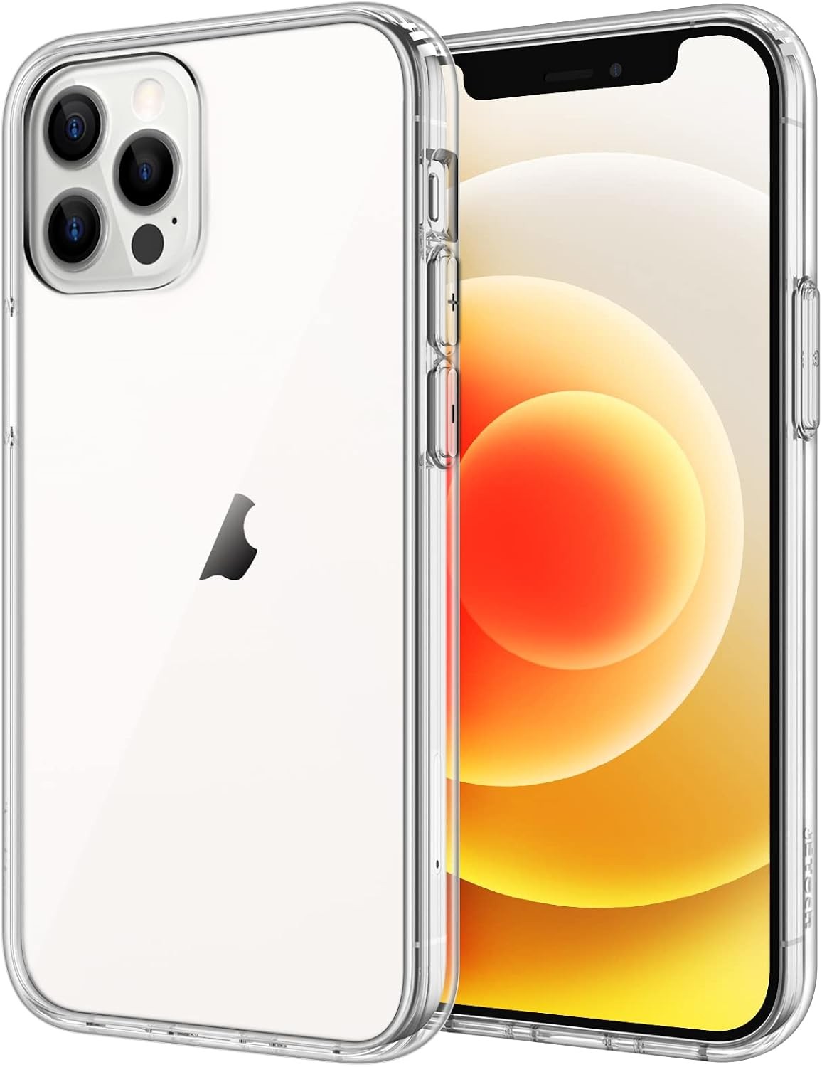 1. For iPhone 12 12 Pro 6.1-Inch Case, Shockproof Clear Back Bumper Cover 2. F