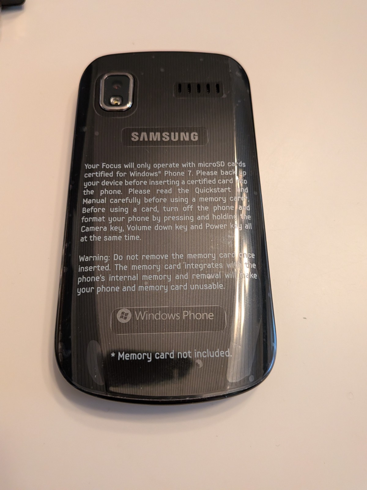 Samsung Focus Windows Phone (Open box, never used)