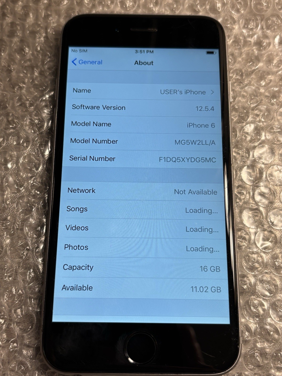 Apple iPhone 6 – 16GB – Space Gray (Unlocked) A1549 Good Condition READ DESC