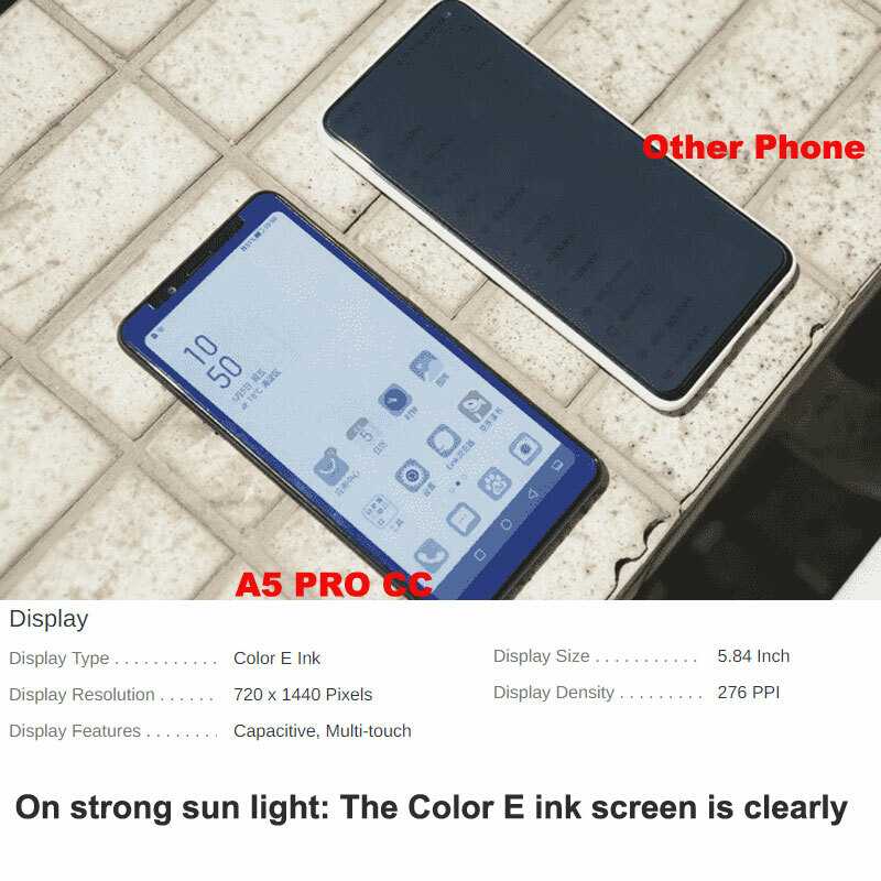 4G LTE Hisense A5 PRO CC Color E Ink Screen e-Book Reader Reading Mobile Phone