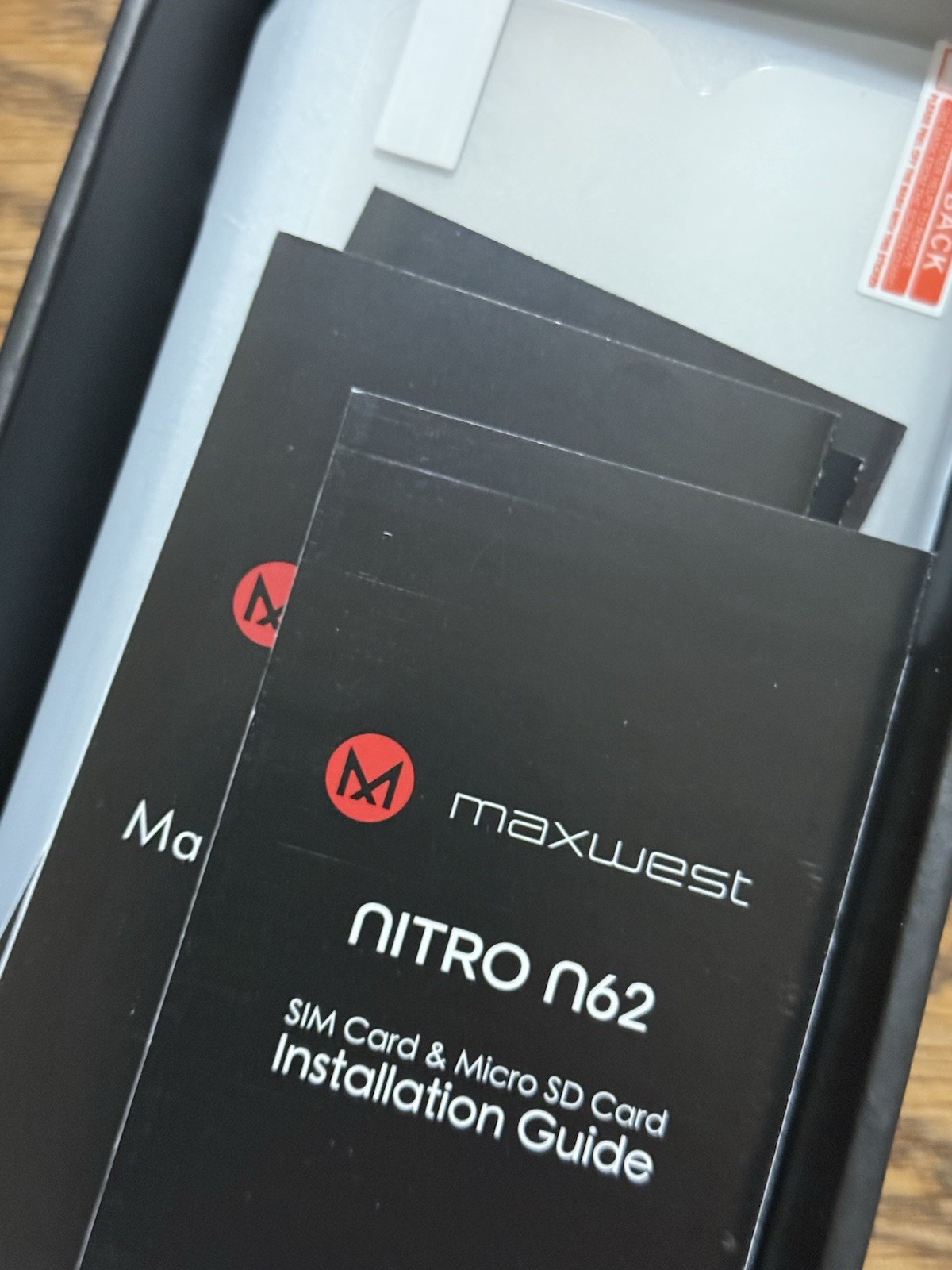 Open Box. Maxwest Nitro N62 PURPLE. 32GB (Unlocked) Dual SIM. Sealed Battery