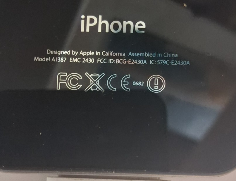 Apple iPhone iOS 9.3.6 – A1387 – No Wi-Fi or Bluetooth TESTED works great